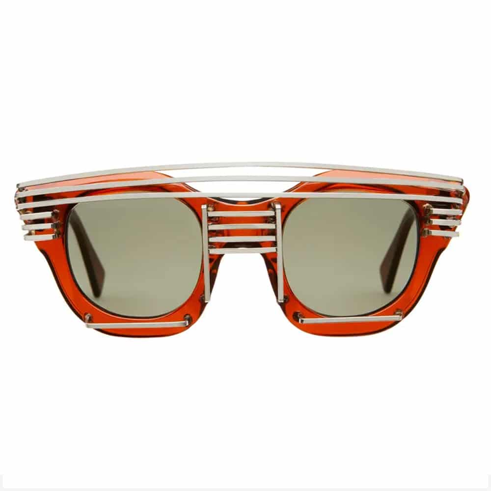 Copper With Metal Embellishments Mazzucchelli Acetate Frame With Flash Gold, Base 2 Lenses.