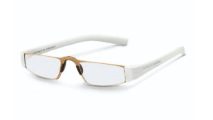 porsche design reading glasses white side