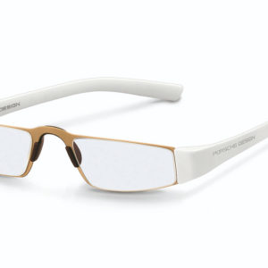 porsche design reading glasses white side