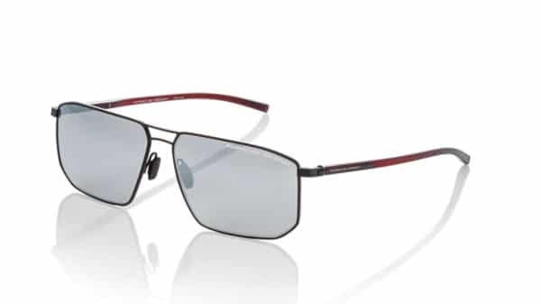 porsche design sunglasses p8696a black mercury silver mirror angle